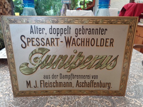 Altes blechschild - altes,