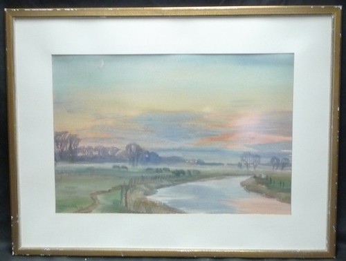 Abendstimmung der wümme - an,