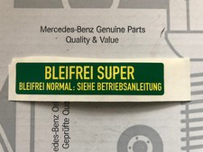 Aufkleber Sticker Fuel Betankung Tankdeckel Mercedes R107 W124 W126 R129 W140