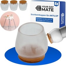 Stuhlbeinkappen kompatibel mit IKEA ANTILOP Hochstuhl Filzgleiter Stuhlschoner