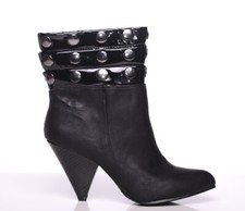 Killah by Miss Sixty Gimmy Damen Stiefeletten Boots Schuhe Nieten Schwarz NEU