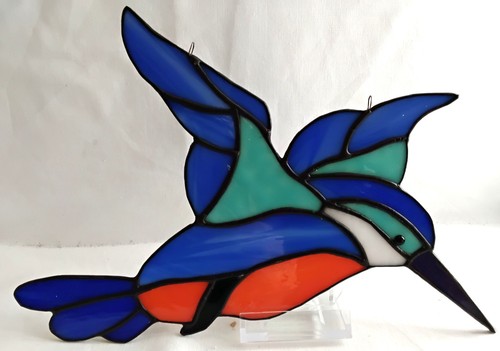 Tiffany fensterbild eisvogel - tiffany,