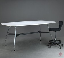 Vitra Ad Hoc Medamorph Stehtisch 240 x 140 cm Weiß Melamin Büro Konferenztisch