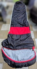 Schlafsack Mumienschlafsack Sommerschlafsack schwarz rot