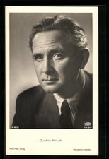 Schauspieler Gustav Knuth im Portrait, Ansichtskarte 