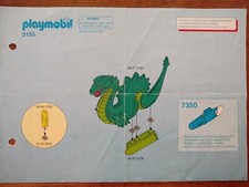 Playmobil Bauanleitung 3155 Wikinger mit Seeungeheuer , A5 , 2 Seiten