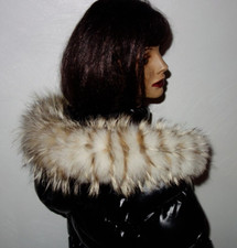 Polarfuchs Pelz Kapuze Kragen