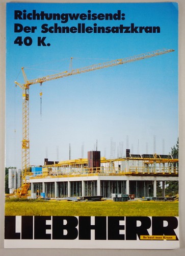 Prospekt broschüre liebherr - broschüre,