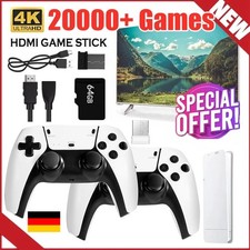 M15 20000+4K HDMI TV Video Game Stick Retro Gaming-Console 2 Wireless Controller