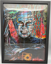 3D-Bild/Effekt-Flip-Hellraiser, Chucky, Ghostface Scream-30x40cm-mit Rahmen