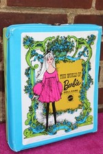 MATTEL VINTAGE KOFFER THE WORLD OF BARBIE DOLL CASE KLEIDERSCHRANK RARITÄT C1968