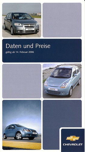 Chevrolet programm daten - -,