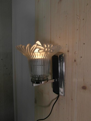 Wandlampe chrom lederoptik - wandlampe,