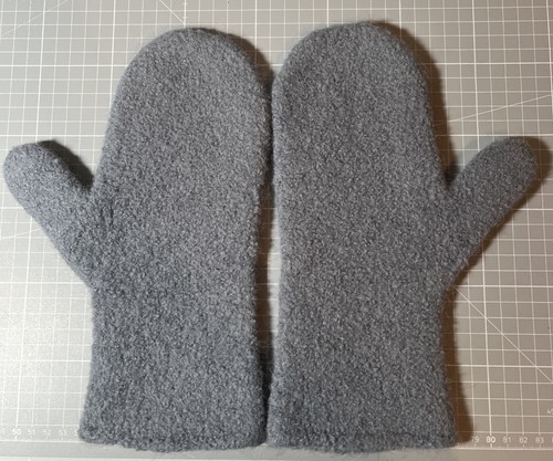 Filzhandschuhe handarbeit grau - filzhandschuhe,