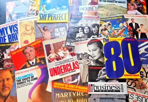 Sunday times magazines vintage - times,