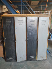 alter Spint Spind Blechschrank Gaderobe Industrie Schrank Metallschrank Werkstat