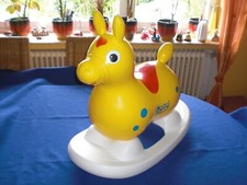 Rody gelb & Wippe - Hopser Hüpfer Pferd Hüpfpferd Schaukelpferd - wow !