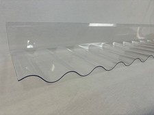 +++ PC Sinus Wellplatte 76/18 Wandanschluss in glasklar witterungsbeständig +++