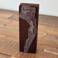 Vintage Buchdruck Druckblock