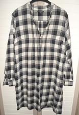 MARC O´POLO LONGBLUSE / KLEID FLANELL SCHWARZ/WEIß GR.40