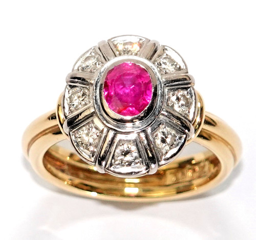 Ring gold rubin - ring,