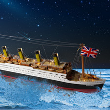Titanic Painted Ship Model