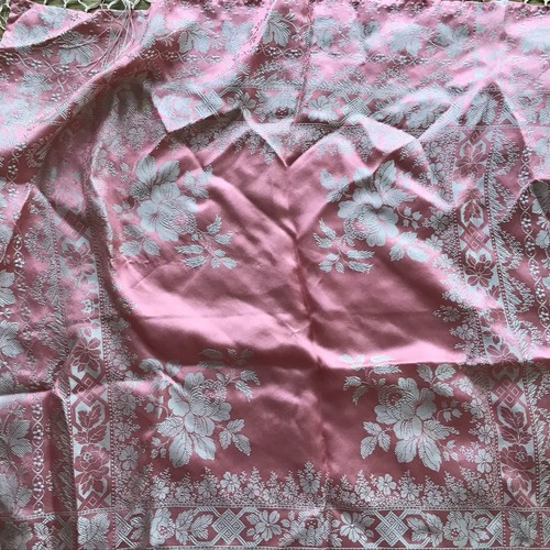 Seidentuch tracht dirndl rosa - seidentuch,