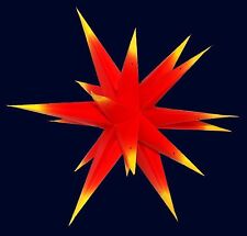 ❀ POSTEN 10x Leuchtstern Adventsstern Rot Gelb 56cm 18 Zacken Papierstern 2.Wahl