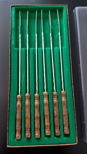 Vintage fonduegabeln 6er set - fonduegabeln,