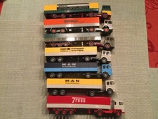 Wiking 1:87 Konvolut 7 Teile Lkw Sattelzug Sattelschlepper Planenzug