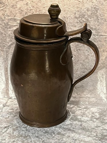 Bierseidel antik kupfer mit - bierseidel, antik,
