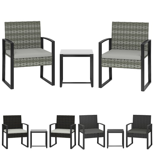 Rattan bistroset teiliges - rattan, 3