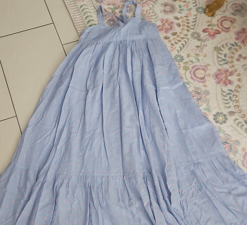 Damen maxikleid hellblau - h&m,