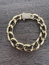 Edelstahl Armband vergoldet