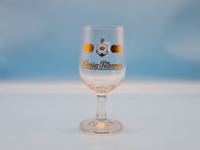 König Pilsener Bierglas 0,2l rastal Pils Tulpe und Emblem in Goldfarbe