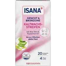 ISANA Kaltwachsstreifen Gesicht & Bikinizone, 1x20 Stück, neu&ovp
