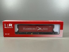 H0 RIVAROSSI Containertragwagen DB Hamburg Süd DC NEM HR6404 OVP / 4 H 328