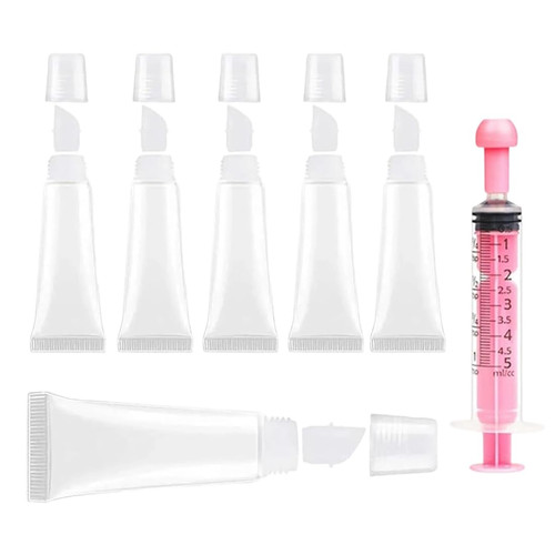 6er pack leere lipgloss tuben - lipgloss,