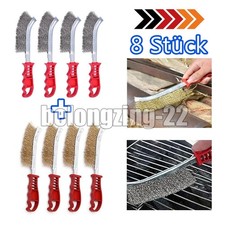 8x Drahtbürste Stahlbesen