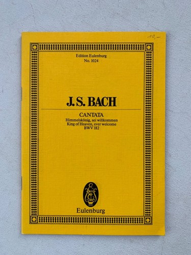 Noten bach cantata - j.s.,