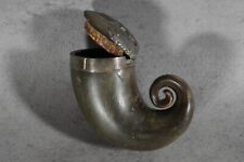 Snuff Horn Widder Schnupftabakdose 6cm antik