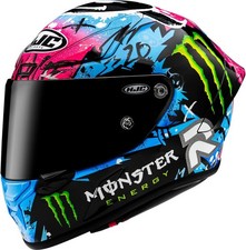 HJC RPHA1 QUARTARARO LE MANS 2 MC28 MONSTER MOTORRADFASERHELM INTEGRAL GR S