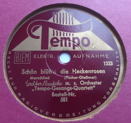 Rpm schellack schon bluh - rpm, bluh'n