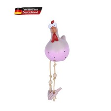 Keramik Huhn Gartendeko