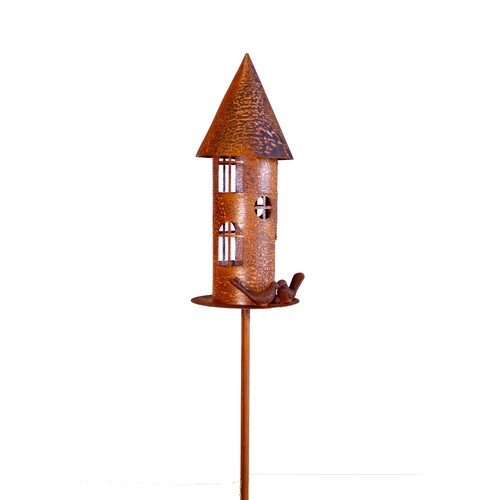 Edelrost garten deko vogelhaus - deko,