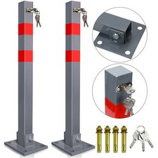 Parkpfosten Parkschranke Klappbar Stahl Parkplatzsperre Absperrpfosten Sperre