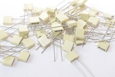 50x MKT Folien-Kondensator 1H104K, 0.1 µF / 50 V, für Audio / HiFi, RM 5 mm, NOS