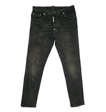 Dsquared2 Jeans Tidy Biker Jean 48  W33 L32 Skinny Fit Stretch Italy Black 