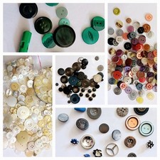 Knöpfe Konvolut rot grün blau braun gelb weiß lila schwarz bunt | fast 500 g