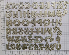 Stanzen Set Alphabet Zahlen